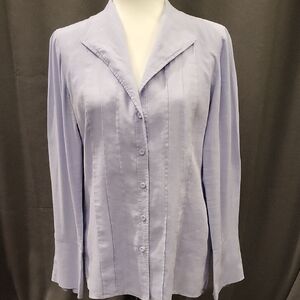 Women's Light Purple Button-Up Top